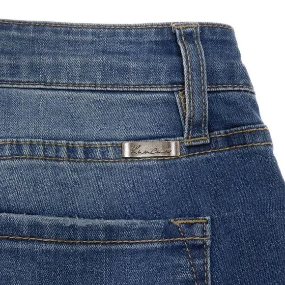 KanCan Jeans Juniors 9/28 Skinny Distressed Released Hem Blue Stretch 28 x 27 - Picture 8 of 10